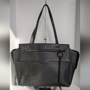 Rebecca Minkoff Gabby Black Textured Tote